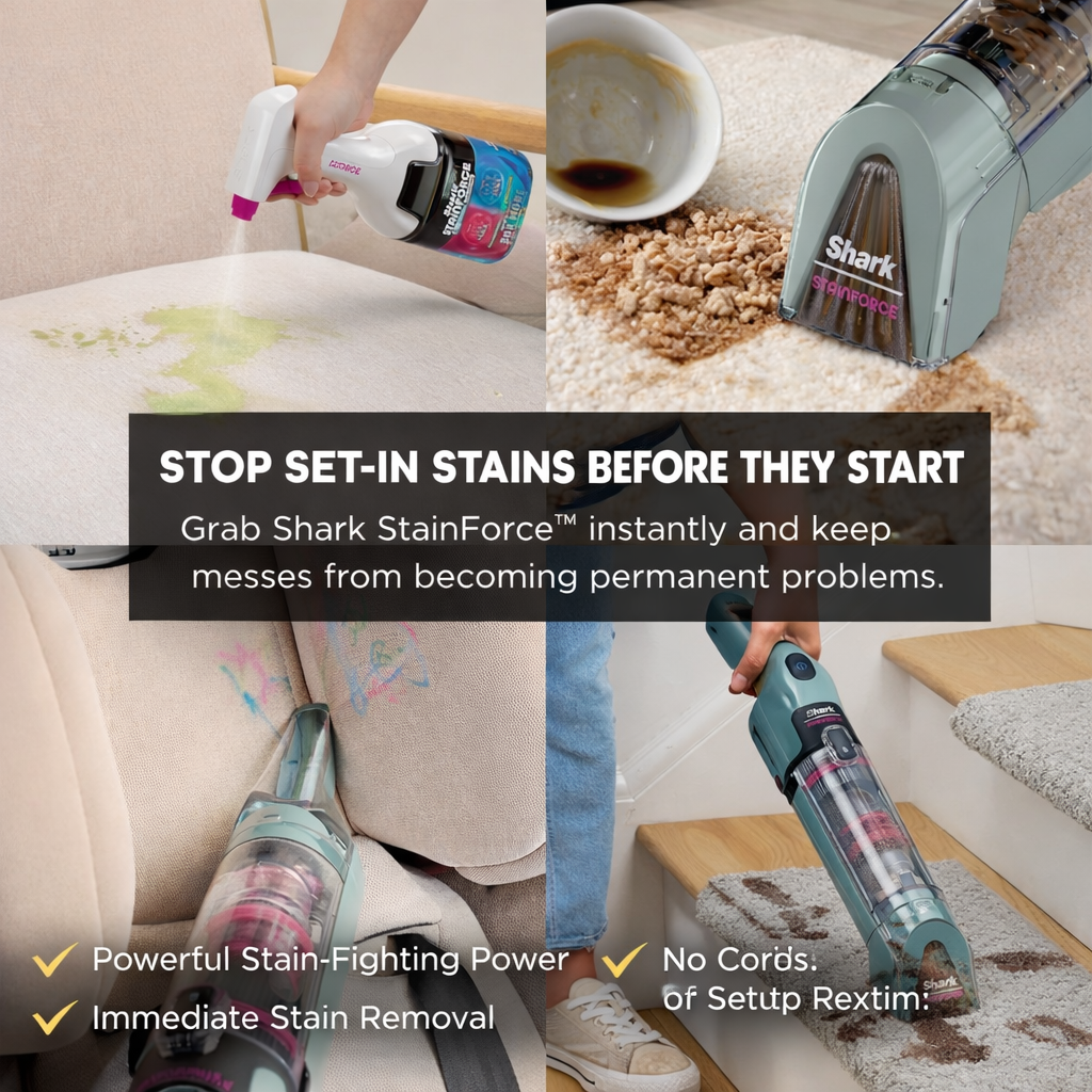 StainForce Handheld Spot & Stain Cleaner with Storage Caddy